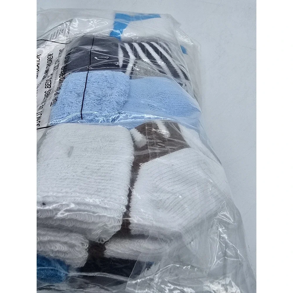 2 Lot Of 8-Pairs Luvable Friends Socks,  Color: Navy Blue‎ Shoes